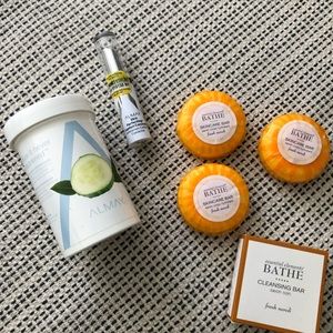 Almay makeup removing pads, fair concealer and 4 Bathe cleansing bars
